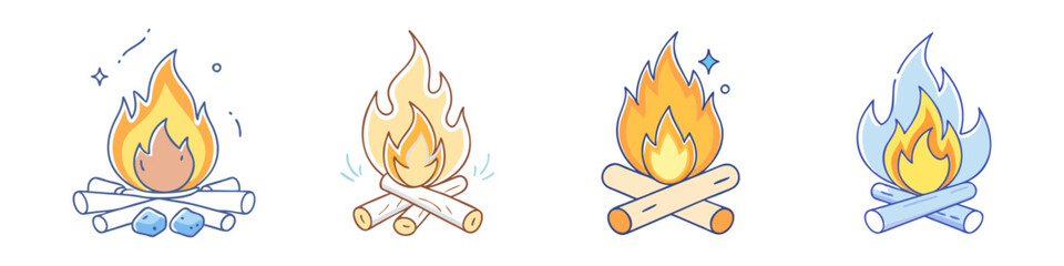 campfire icon, campfire vector illustration-simple illustration of campfire, perfect for campfire logos and icons