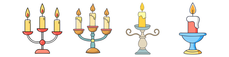 candle holder icon, candle holder vector illustration-simple illustration of candle holder, perfect for candle holder logos and icons