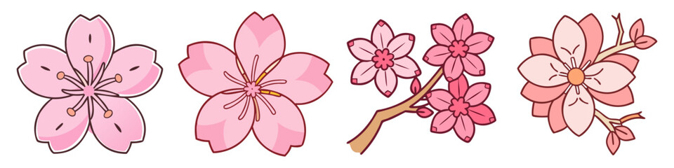 cherry blossom hanami icon, cherry blossom hanami vector illustration-simple illustration of cherry blossom hanami, perfect for cherry blossom hanami logos and icons