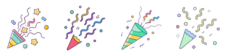 confetti icon, confetti vector illustration-simple illustration of confetti, perfect for confetti logos and icons