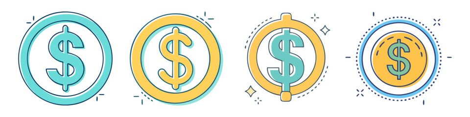 dollar sign icon, dollar sign vector illustration-simple illustration of dollar sign, perfect for dollar sign logos and icons