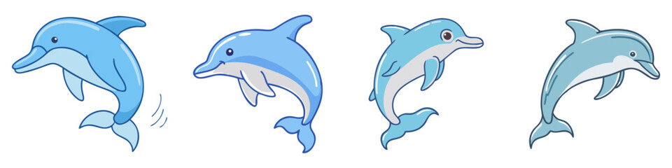 dolphin icon, dolphin vector illustration-simple illustration of dolphin, perfect for dolphin logos and icons