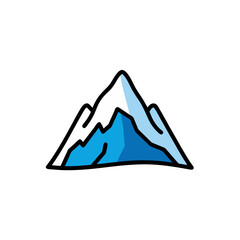 set of mountain icons