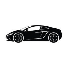 black sports car