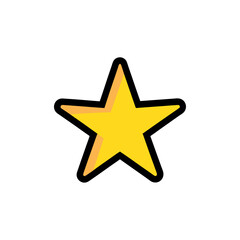 Obraz premium gold star isolated on white