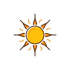 sun vector illustration
