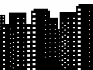 Cityscape Silhouette at Dawn

