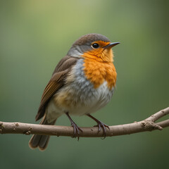 Fototapeta premium robin on branch