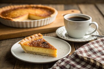 Classic Custard Pie & Coffee &ndash; Cozy Indulgence