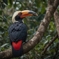 A diary entry from a wildlife photographer who spots a rare hornbill.