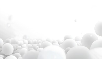 White Sphere Background with Soft Shadows and a Minimalistic Feel