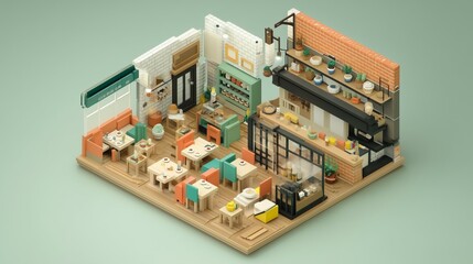 Isometric building
