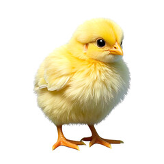 Fototapeta premium A small fluffy baby chick animal
