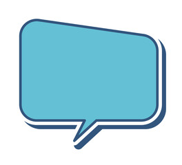 Naklejka premium カラフルな吹き出し単体 立体的 ベクターデータ チラシ・雑誌・Web・動画素材 ブルー