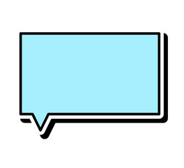 カラフルな吹き出し単体 立体的 ベクターデータ チラシ・雑誌・Web・動画素材 水色