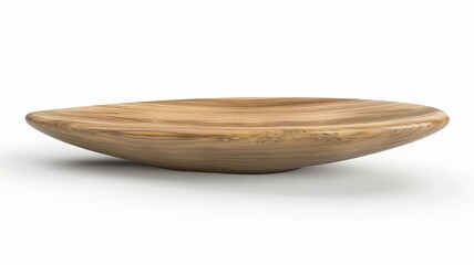 Fototapeta premium Photorealistic image of a bamboo spoon rest on white background