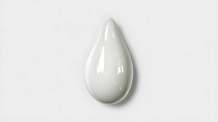 Single Drop of White Liquid Cream Product Abstract Background