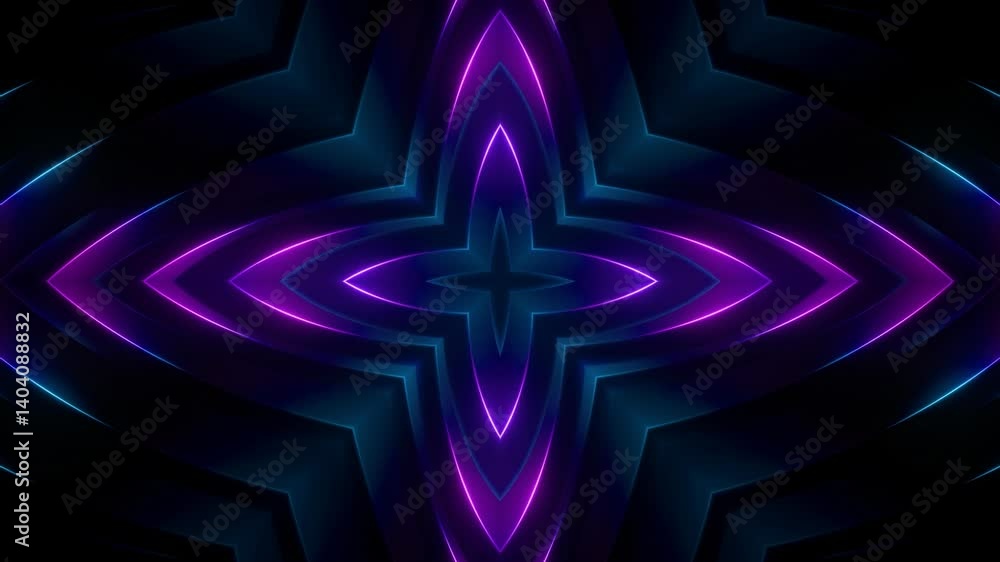 Canvas Prints abstract colorful glowing shapes neon light background video, wallpaper 4k seamless loop motion grap