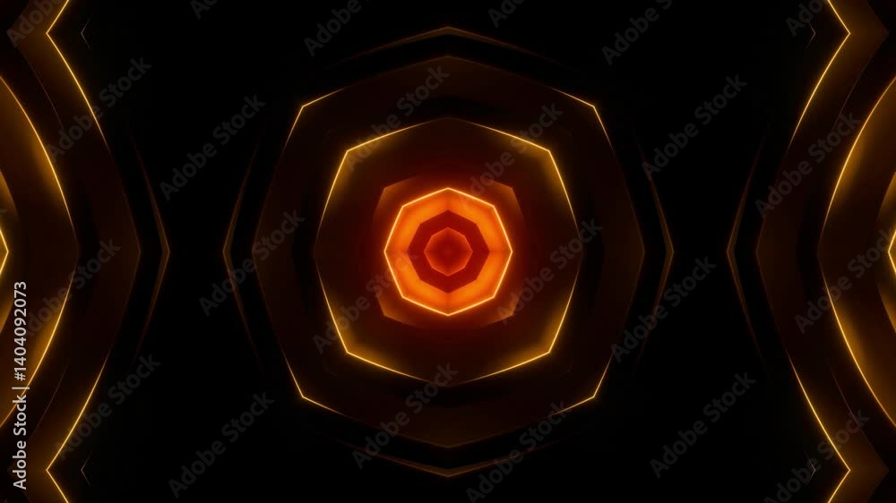 Canvas Prints abstract colorful glowing shapes neon light background video, wallpaper 4k seamless loop motion grap