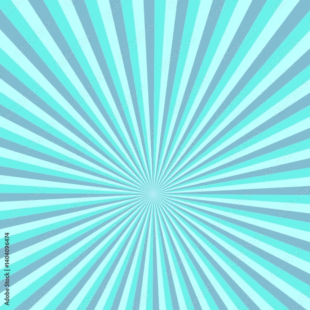 Poster geometrical cyan starburst background design - seamless loop video animation