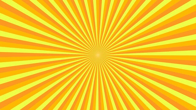 Golden starburst background - fast rotating seamless looping animation