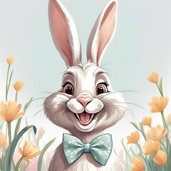 Obraz premium easter bunny with easter egg