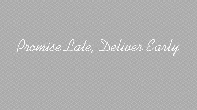 The Power of Delivering Earlier Than Promised
