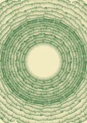 green plant cell style background waves concentric circle