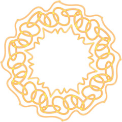 threaded seamless artistic mandala pattern