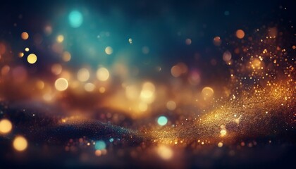 Bright abstract bokeh background of glitter vintage lights