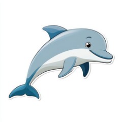 Obraz premium Cartoon dolphin illustration