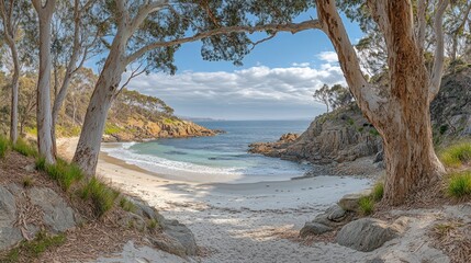 Secluded Coastal Beach Cove