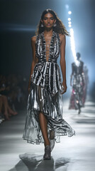 Futuristic Fashion Spectacle: A Runway Revolving Around Innovation and Creativity