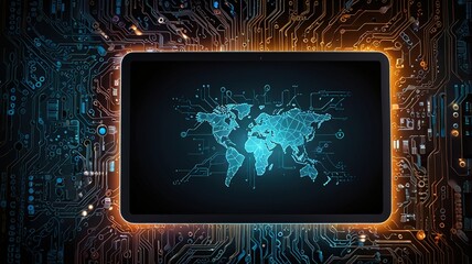 Innovative technologies modern creative background