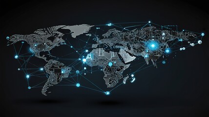 Innovative technologies modern creative background