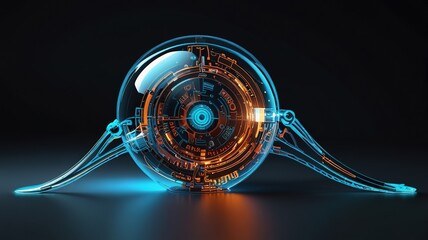 Innovative technologies modern creative background
