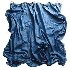 A surgical drape with integrated slits, providing sterile coverage, isolated on a white background.