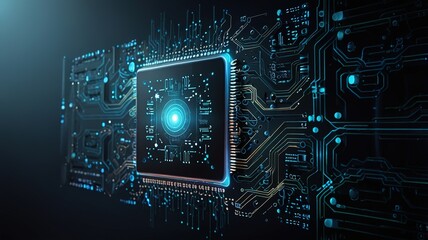 Innovative technologies modern creative background