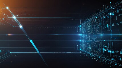 Innovative technologies modern creative background