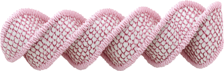 Pink DNA Model on transparent Background