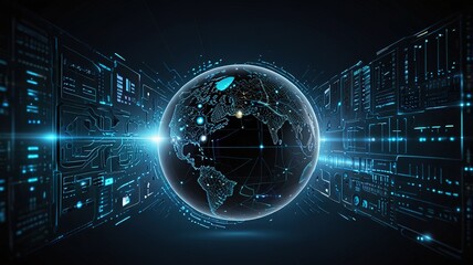 Innovative technologies modern creative background