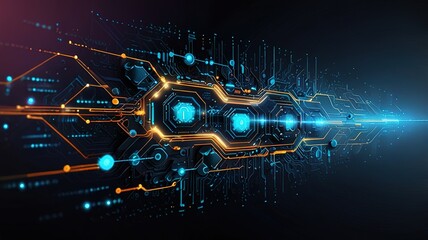 Innovative technologies modern creative background