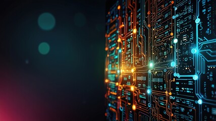 Innovative technologies modern creative background
