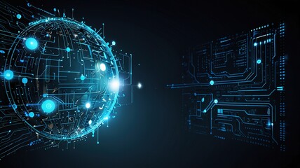 Innovative technologies modern creative background