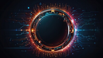 Innovative technologies modern creative background