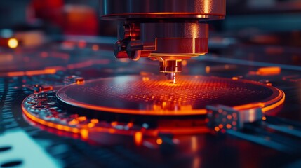 Semiconductor wafer being processed with advanced precision machinery technology