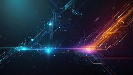 Innovative technologies modern creative background