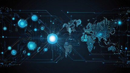 Innovative technologies modern creative background