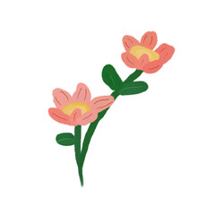 Fototapeta premium Dancing Petals Flower Illustration