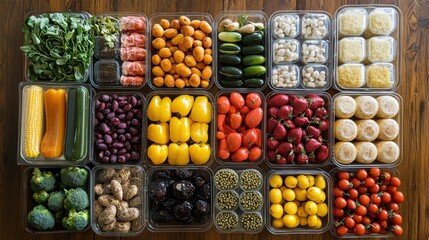 Whole foods flat lay